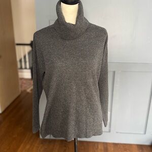 Minnie Rose Cashmere Grey Turtleneck Sweater Sz XS/S